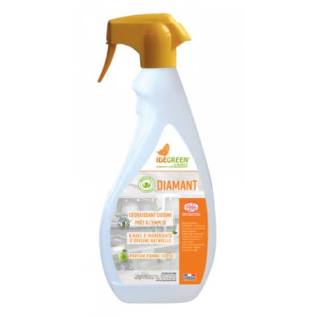 Respect'Home Diamant Ecodétergent - Dégraissant Sans Parfum Ecocert "Idegreen" - Carton de 6 x 750ml